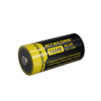 NITECORE 16340 NL169 950mAh 3.6V 充電電池 保護板 手電筒高性能電池