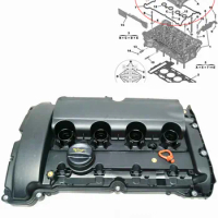 Engine Cylinder Valve Cover &amp; Gasket V759886280 0248Q2 For Peugeot 207 208 308 508 3008 5008 RCZ For Citroen C4 C5 DS5 1.6T