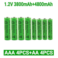 1.2 V AA 4800mAh ni-mh bateri boleh dicas semula 1.2 V AAA 3800 MAh bateri boleh dicas semula ni-mh 