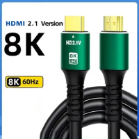 2023HDMI Male-to-Male 2.1 8k/60hz 4k/120hz Splitter Cable 48gbpsSuper High Speed Extender Adapter Cable For PC Laptop TV Box PS5