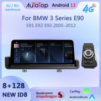 AUTOTOP Snapdragon Android13 Wireless CarPlay Multimedia For BMW 3 Series E90 E91 E92 E93 Car Radio AndroidAuto Audio 4G SIM GPS