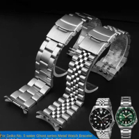 Stainless Steel Watch Strap for Seiko No. 5 Rolex Water Ghost Series Srpd63 Skx007 009 Stainless Steel Diving Watch Band 22mm