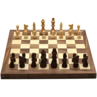 Eorthotics Figures Chess Set Luxury Wood Boardgame Checkers Chessboard Table Outdoor Chess Social Ajedrez De Madera Travel Games