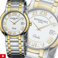Raymond Weil 蕾蒙威 Othello奧賽羅系列 18K金雙色羅馬字白面石英男款37㎜(2310-STG-00808)