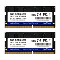 【LinkMore】DDR4 3200 16GB(8GBx2筆記型記憶體 2入組/NB專用)