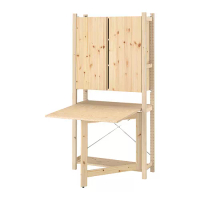 IVAR 折疊桌收納組合, 松木, 89x30x179 公分