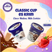 Aice Ice Cream Cup Choco Mallow & Creamy Milk Cookies Chucky Es Krim Lembut
