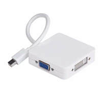 3 In 1 Mini DP DisplayPort To HD DVI VGA Cable Adapter for Apple IMac MacBook Pro Air Mini Display Port Converter