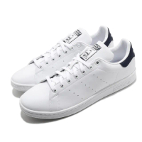 【adidas 愛迪達】休閒鞋 Stan Smith 復古 男女鞋 愛迪達 三葉草 史密斯 老人頭 情侶 白 藍(FX5501)