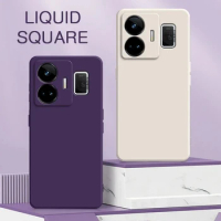 Original Square Liquid Phone Case for Realme GT Neo 5 Neo5 SE 240W 5G Soft Silicone 360 Shockproof Lens Protective Cover Housing