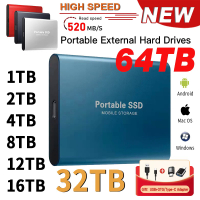 SSD แบบพกพา1TB ฮาร์ดไดรฟ์ภายนอกความเร็วสูง Mobile Solid State Drive 500GB External Storage Decives Hard Disk สำหรับ Pc/mac