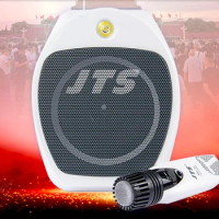 JTS Portable wireless active speaker WA-35 with Mh-35 UHF PLL Handheld Transmitter microphone or waist pocket lavalier system