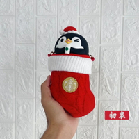 星巴克海外限定杯子小企鵝聖誕襪套配膠囊款保溫杯(220ml)