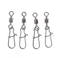 200pcs Stainless Rolling Swivel Nice Snap Lure penyambung memancing Swivels Snap