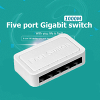 10100  1000Mbps Mini Gigabit Network Switch 5พอร์ต Ethernet Switch Internet Splitter Desktop RJ45 Hub