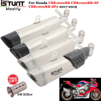 Motorcycle Exhaust Escape Slip On For Honda CBR1000RR CBR1000RR-SP CBR1000RR-SP2 2017-2019 Modify Link Pipe Muffler DB Killer