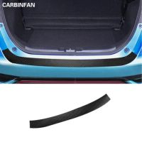 Car carbon fiber sticker rear bumper trim Stickers For Honda Fit / Jazz GK5 3rd GEN 2014 2015 2016 2017
