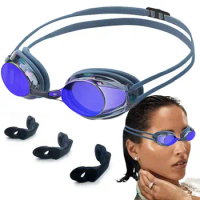 Arena Goggles HD Mirrored Swim Goggles For Adults Waterproof No Leaking Polycarbonate Lens With Comfortable Dual Strap For