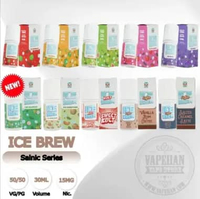 Liquid Saltnic Ice Brew Fresh Fruity Series 15MG 30ML By Nusa Indonesia ICE SOURSOP