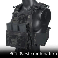 DMgear Tactical Vest BC2 Plate Carrier Combination Lightweight Airsoft Gear Military Paintball Hunting Equipment Wargame