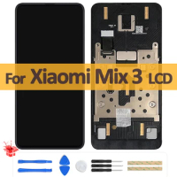 6.39" Super AMOLED For Xiaomi Mi Mix 3 LCD Display Touch Screen Digitizer Assembly For Mi Mix3 M1810E5A M1810E5GG