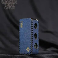 Premium Leather Sleeve Case TRML T99 include Lanyard Blue Denim