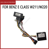 For BENZ E CLASS W211/W220 2008-2016 Car Radio GPS MP5 Player Android Power Cable Canbus Box Panel Frame Wiring Harness