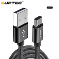 SUPTEC USB Type C Cable for Samsung S9 S8 Note 9 2.4A Charger Fast Charging Type-C Cable for Huawei Xiaomi Mi 8 Oneplus 5 6 6t