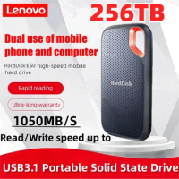 Lenovo Hard Disk Mobile SSD E60 1TB 2TB 256TB USB 3.1 HD External Hard for Laptop PS5 Mobile Hard Disk HDD Storage