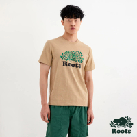 【Roots】Roots 男裝- COOPER NATURE修身短袖T恤(咖色)