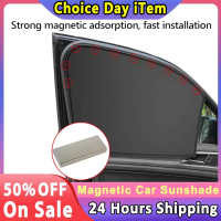 [HOT BNMK BTG 517] Magnetic Car Curtains Car Sun Shade UV Protection Car Window Sunshade Cover Windo