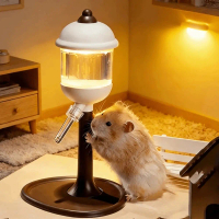 Tahan lama Kedap bocor Botol Air Hamster Dengan Lampu LED 170ml Penghidup Air Haiwan Peliharaan Keci