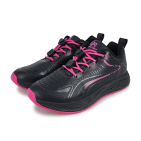 ROAD EASY 磁能健康女鞋 33995黑桃(D楦頭 鞋扣 反光 後跟穩定 磁能按摩 高彈PU鞋墊 SRC防滑)