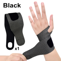 1pc Breathable Wrist Brace Hand Wrap for Men & Women - Adjustable Elastic Sports Hand Brace - Hand C