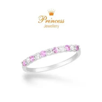 Cincin Listring Pink Sapphire Berlian PLR1230697 Princess Jewellery