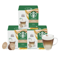 【NESCAFE Dolce Gusto】STARBUCKS 星巴克拿鐵咖啡膠囊12顆x3盒(適用雀巢多趣酷思咖啡機)