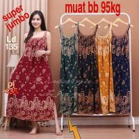 Daster Longdres  Kekinian Busui Jumbo daster ibu muda big size Yukensi Tanpa Lengan Tali Satu Ld 135
