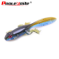 6Pcs Jig Wobbler Soft Bait Floating water Worm Fishing Lure 80mm 3.5g salt odor Attractive Silicone Swimbait Bass Fishing Tackle