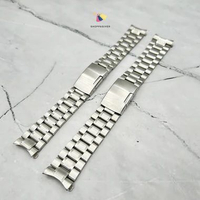 Strap Jam Tangan Solid Stainless Steel 18mm 20mm 22mm Oyster Style Omega Seamaster Speedmaster Serie