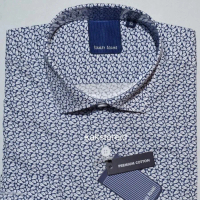 Kemeja Pria Formal STANLEY ADAMS Lengan Panjang Navy Motif Reguler SAR 103 Premium Cotton ORIGINAL