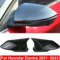 Rear View Rearview Mirrors Side Mirror Cover Stick On Protective Anti-scratch For Hyundai Elantra 2021- 2023 Car Accessories