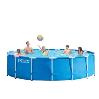 Intex 28200 10FT round pipe rack pool outdoor family swimming pool