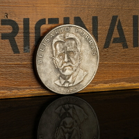 1976年巴拿馬總統波拉斯紀念銀幣銀元 5巴波亞銀幣外國錢幣收藏品