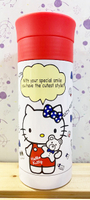 【震撼精品百貨】凱蒂貓_Hello Kitty~日本SANRIO三麗鷗 KITTY不鏽鋼保溫瓶(450ML)-法國旗/紅#10004
