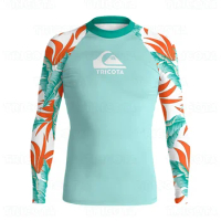 Swimming T-shirt Rashguard for Men Surfing Clothes Swimsuit Swimwear Surfing Diving Surf Shirt Long Sleeve Swimsuit Rashguard
