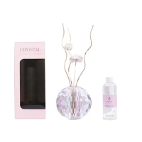 100ml Crystal Aroma Fragrance Reed Diffuser with Sticks, Natural Oil Scent Diffuser for Bathroom, Office, Hotel Aroma Diffuser