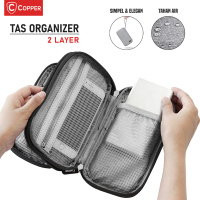 COPPER Tas Gadget Powerbank Waterproof / Travel Organizer Multifungsi 2 Layer