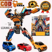 sale! - ( bisa ) mainan anak robot 3in1 uk 28cm mainan mobil mobilan bisa rubah jadi robot besar / m