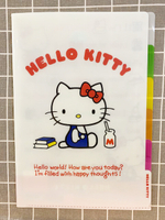 【震撼精品百貨】Hello Kitty 凱蒂貓~三麗鷗 KITTY 日本A4文件夾/資料夾(5P)-牛奶/白#50795