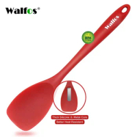WALFOS Universal Heat Resistant Integrate Handle Silicone Spoon Scraper Spatula Ice Cream Cake Nonstick Cooking Kitchen Tools